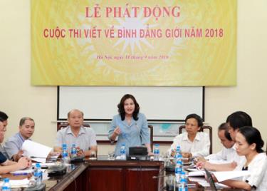 Phát động cuộc thi viết về Luật Bình đẳng giới.