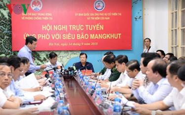 Cuộc họp đối phó với siêu bão Mangkhut.