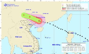 Dự báo đường đi của bão số 6