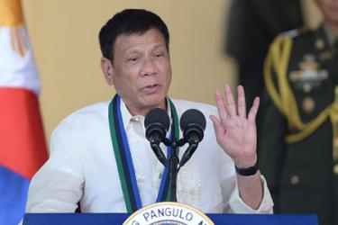 Tổng thống Rodrigo Duterte .