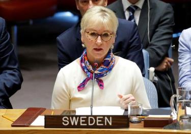 Ngoại trưởng Thụy Điển Margot Wallstrom.