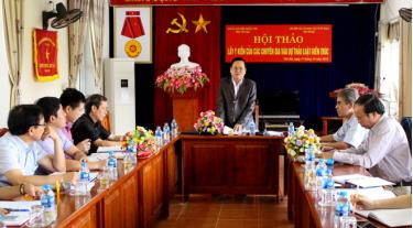 Đại diện đội ngũ trí thức của tỉnh góp ý kiến dự thảo Luật Kiến trúc.