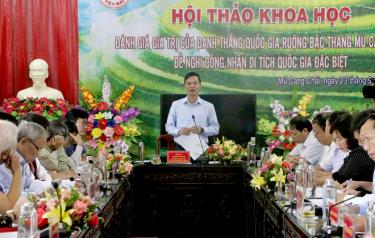Phó Chủ tịch UBND tỉnh Dương Văn Tiến phát biểu bế mạc Hội thảo.