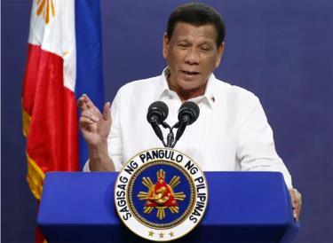 Tổng thống Philippines Duterte.