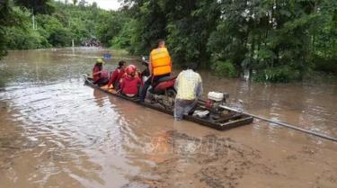 The storm noul affects Huong Hoa district, Quang Tri province