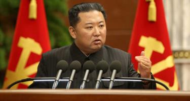 Nhà lãnh đạo Triều Tiên Kim Jong-un tại cuộc họp ngày 3/9.