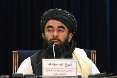 Phát ngôn viên Taliban Zabihullah Mujahid.