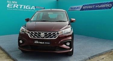 Ertiga Hybrid tại buổi ra mắt diễn ra ở Indonesia. Ảnh: Suzuki Indonesia.