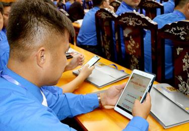Tất cả văn kiện, tài liệu của Đại hội đều được đưa lên phần mềm và tích hợp trong máy tính bảng, các thiết bị di động.
