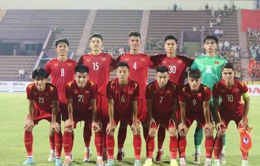 Đội tuyển U20 Việt Nam đã đá giao hữu với U20 Palestine trước ngày dự Vòng loại U20 châu Á 2023.