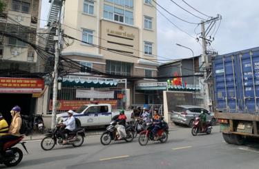 Trụ sở Công an phường Tân Thuận Tây, quận 7, TP.HCM. (Ảnh: Thạch Nguyễn)