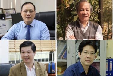 Giáo sư-Tiến sỹ Khoa học Nguyễn Đình Đức, Giáo sư-Tiến sỹ Phạm Hùng Việt, Phó Giáo sư-Tiến sỹ Lê Hoàng Sơn và Phó Giáo sư-Tiến sỹ Từ Bình Minh (từ trái qua, từ trên xuống).