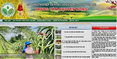 Trung tâm Khuyến nông tỉnh duy trì hiệu quả hoạt động Trang Thông tin điện tử tổng hợp khuyến nông Yên Bái.
