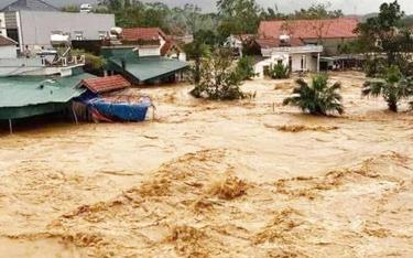 Không để tội phạm lợi dụng bão lũ, thiên tai để hoạt động. Ảnh minh hoạ