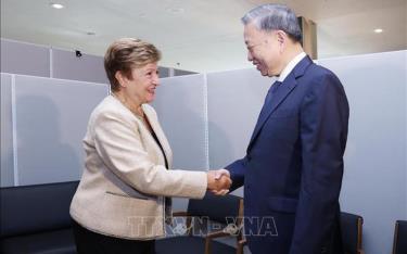 Tổng Bí thư, Chủ tịch nước Tô Lâm tiếp Tổng Giám đốc IMF Kristalina Georgieva