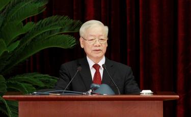 Tổng Bí thư Nguyễn Phú Trọng đề nghị các đại biểu tập trung thảo luận, cho ý kiến chỉ đạo về định hướng quy hoạch tổng thể quốc gia.