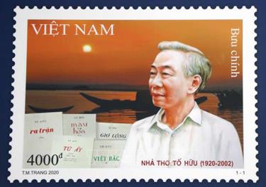 Bộ tem đặc biệt nhân kỷ niệm 100 năm Ngày sinh đồng chí Tố Hữu.