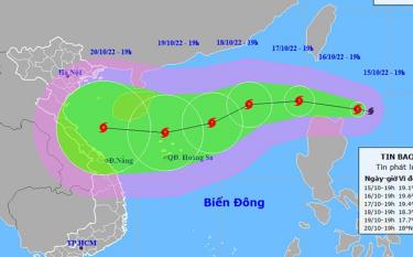 Dự báo đường đi của bão Nesat trên Biển Đông trong những ngày tới.