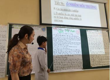 Một tiết học môn Địa lý của cô giáo Nguyễn Thị Hải Yến.