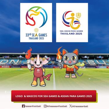 Logo và Linh vật của SEA Games 2025 (trái) và Para Games 2026