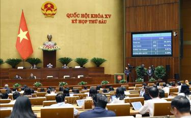 Ngày 27/11, Quốc hội biểu quyết thông qua Luật Tài nguyên nước (sửa đổi).