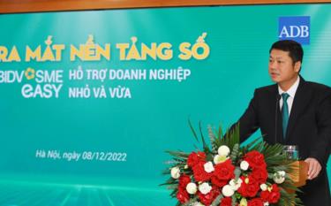 Ông Lê Ngọc Lâm - Tổng Giám đốc BIDV, phát biểu tại sự kiện lễ ra mắt nền tảng số SMEasy hỗ trợ DNNVV.