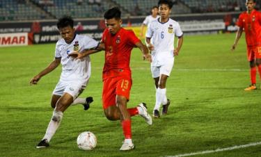 Lào có trận hòa 2-2 đáng khen trước Myanmar