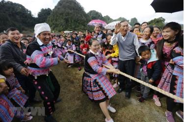 Gau Tao festival is the most important festival for Mong ethnic people. It is held annually in early spring to express gratitude towards gods and to pray for a prosperous and lucky year.