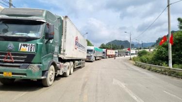 Hàng hoá xuất khẩu sang Trung Quốc qua cửa khẩu ở tỉnh Lạng Sơn