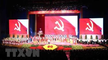 An art programme to celebrate the 90th founding anniversary of the Communist Party of Vietnam.