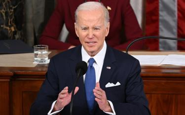 Tổng thống Mỹ Joe Biden đọc Thông điệp Liên bang trước quốc hội ngày 7/2.