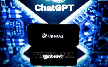 Biểu tượng công cụ ChatGPT của công ty OpenAI. Ảnh minh họa