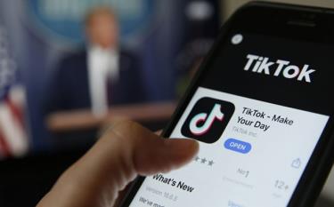 Ứng dụng TikTok trên smartphone.