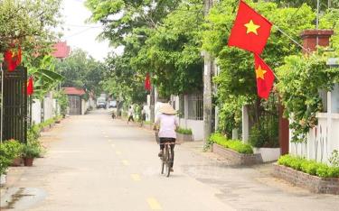 Đường giao thông nông thôn mới tại xã Liên Châu, huyện Yên Lạc ngày càng khang trang, đồng bộ. Ảnh minh họa