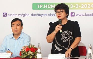 PGS.TS Nguyễn Thu Thủy, Vụ trưởng Vụ Giáo dục đại học, chia sẻ thông tin sáng 3/3.