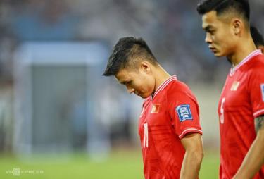 Quang Hải thất vọng khi không được ra sân ở cả hai trận Việt Nam gặp Indonesia tại vòng loại hai World Cup 2026.