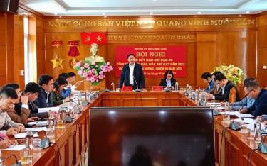 Ban Chỉ đạo 35 huyện Mù Cang Chải tổng kết công tác năm 2023, triển khai nhiệm vụ năm 2024.