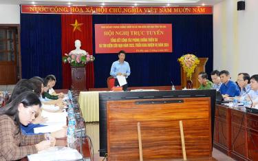 Đồng chí Nguyễn Thế Phước – Phó Chủ tịch Thường trực UBND tỉnh kết luận Hội nghị.