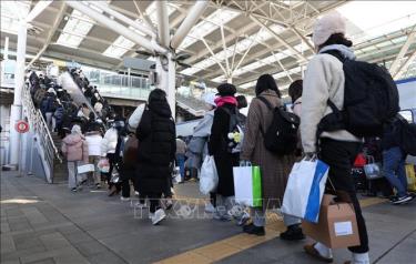 Cảnh đông đúc tại nhà ga ở Seoul, Hàn Quốc. Ảnh minh họa: Yonhap/TTXVN.
