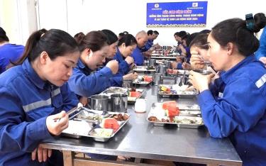 “Bữa cơm công đoàn” được tổ chức với hơn 500 suất ăn cho đoàn viên, NLĐ.