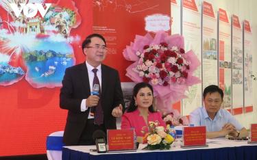Phó Chủ tịch UBND thành phố Lê Khắc Nam thông tin tại chương trình