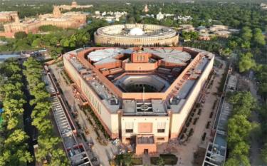 Trụ sở quốc hội mới của Ấn Độ có hình tam giác.