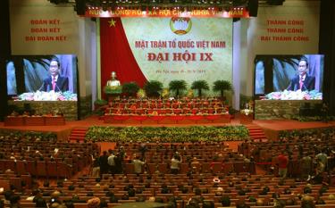 Đại hội lần thứ IX MTTQ Việt Nam năm 2019.