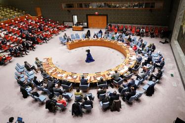 Một phiên họp của Hội đồng Bảo an Liên hợp quốc.