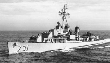 Khu trục hạm Maddox của Mỹ- “thủ phạm” gây ra sự kiện vịnh Bắc Bộ (ảnh tư liệu)
