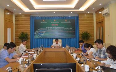 Các đại biểu tham dự Hội nghị tại điểm cầu tỉnh Yên Bái