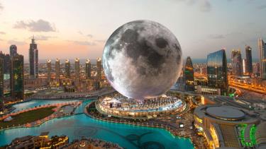 Phối cảnh khách sạn Mặt trăng đầu tiên trên thế giới (xây ở Dubai, UAE).