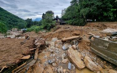 Mưa lũ gây thiệt hại nặng nề về người và tài sản ở Lào Cai (ảnh minh hoạ)