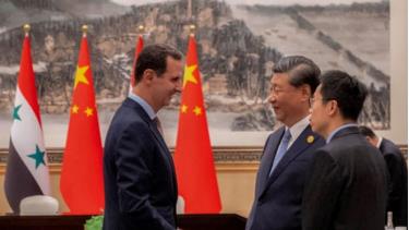 Chủ tịch Trung Quốc Tập Cận Bình gặp Tổng thống Syria Bashar al-Assad tại Hàng Châu ngày 22/9.