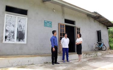 Ngôi nhà được hỗ trợ của gia đình bà Trần Thị Tuyến ở thôn Trấn Thanh, xã Tân Thịnh.
